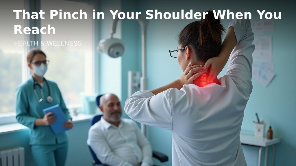 Read more about the article That Pinch in Your Shoulder When You Reach Up? Here’s What It Could Mean.